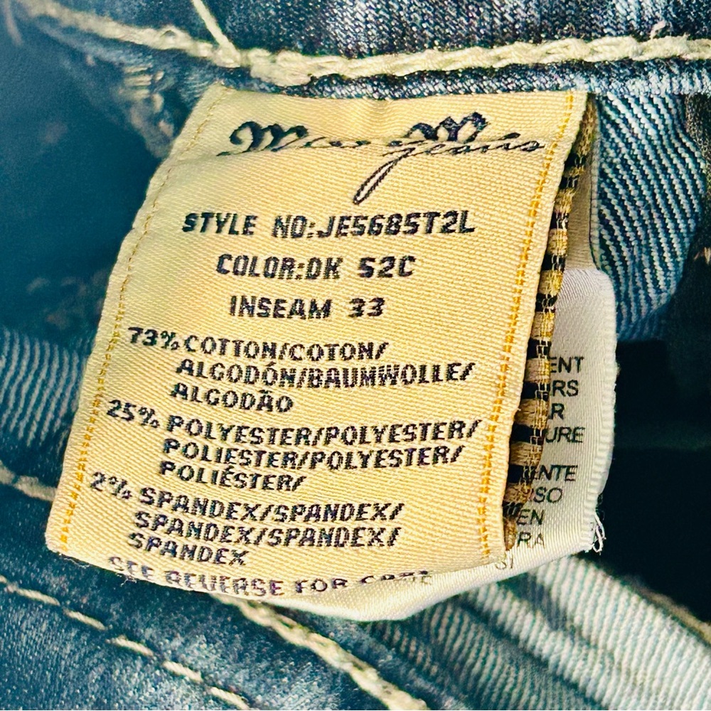 Miss Me jeans JE5685T2L straight leg jeans embellished pockets women Size 25 - Picture 5 of 10